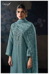 Calyn 3132 By Ganga Cotton Satin Printed Embroidery Dress Material Online Wholesale